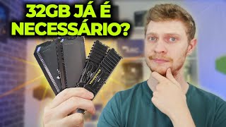 32GB RAM JÁ É NECESSÁRIO EM JOGOS TESTE 16GB VS 32GB EM JOGOS ATUAIS 2024 [upl. by Guthrie]