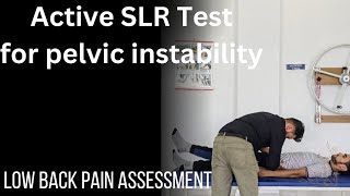 Active SLR test for pelvic instability low back pain assessment series [upl. by Noach40]