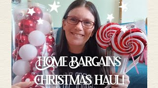 Home Bargains Christmas haul  Christmas decorations tableware etc [upl. by Allerbag495]