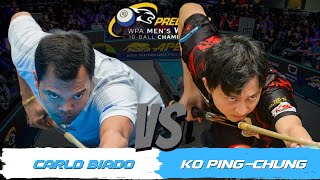 QUARTERFINAL • 2024 PREDATOR WPA MENS WORLD 10BALL • CARLO BIADO VS KO PINGCHUNG [upl. by Friederike573]