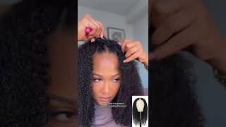 Vpart wig 🙅🏽‍♀️ leaveout • tutorialand crochet needle for freehair wig vpartwig leaveoutsewin [upl. by Silvanus]