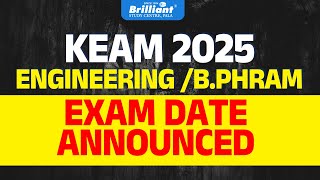 KEAM 2025  Engg  BPharm Exam date Announced [upl. by Rissa298]