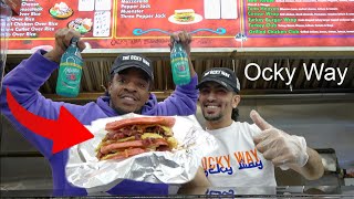 The ULTIMATE Ocky Way Chopped Cheese Mukbang [upl. by Narok]