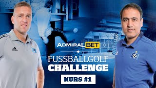 ADMIRALBET Fußballgolf Challenge  Mehdi Mahdavikia 🆚 Christian Rahn  Kurs 1 [upl. by Morrison]