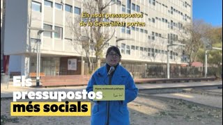 Pressupostos de la Generalitat 2024 amb accent social [upl. by Atener405]