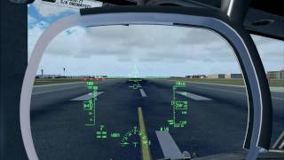 PMDG 737NGX HUGS headup guidance system demo HD [upl. by Atiruam]