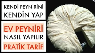 Evde Peynir Nasıl Yapılır  Mayalı Peynir Yapmak Zor mu  Ev Yapımı Peynir Tarifi [upl. by Palm]