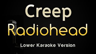 Creep  Radiohead Karaoke Songs With Lyrics  Lower Key [upl. by Aleac]