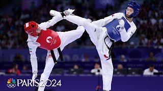 South Koreas Kim dominates Kiyanichandeh for womens featherweight taekwondo gold  Paris Olympics [upl. by Burta]