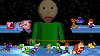 Baldi Basics VS Super Smash Bros Animation [upl. by Enomas]