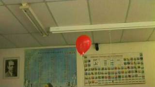 Ballon met Waterstof ontploffing  Theresialyceum [upl. by Llert]