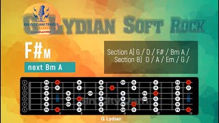 Soft Rock Backing Track in G Lydian [upl. by Wicks427]