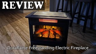 Duraflame Freestanding Electric Fireplace Stove Heater  Review 2025 [upl. by Gratia]