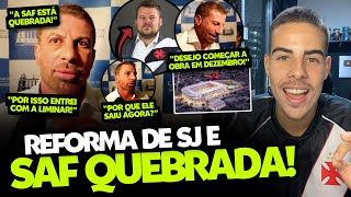 URGENTE PEDRINHO REVELOU QUE A SAF DO VASCO ESTÁ QUEBRADA I REFORMA DE SÃO JANÚARIO CONFIRMADA [upl. by Raab731]