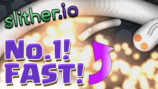 TOP PLAYER IN 5 MINUTES BIGGEST SNAKE  SLITHERIO Gameplay slitherio 10 minute challenge [upl. by Goldshell]