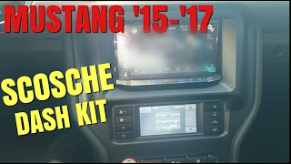 Scosche Dash Kit Mustang 2015  17 Double Din Stereo [upl. by Ordnael]