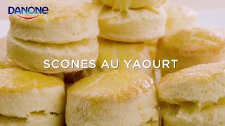 Danone Yaourt  Recette de scones [upl. by Leikeze834]