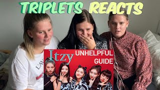 ‘An unhelpful guide to itzy’ REACTION  Triplets REACTS [upl. by Raine]