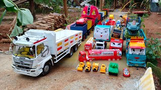 Wadidau  Mobil Truk Tronton Rc Panjang Bongkar Truk Molen Truk Pasir Loader Mobil Pemadam Tayo [upl. by Auburta650]