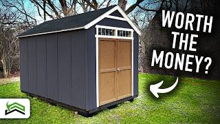 Full Shed Kit Build  8 ft x 12 ft DIY Storage Shed [upl. by Neerol]