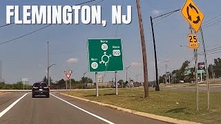 4 NJ 31  US 202 Driving from Raritan to Flemington Circle  SPLIT SCREEN  4K [upl. by Elenaj]