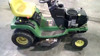 LOT 2370A John Deere STX38 Black Deck Tear Down For Parts [upl. by Hammel]