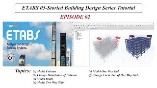 ETABS Building Design Tutorial EP 02 [upl. by Gio]