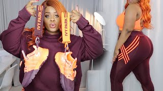 I Spent 1000 on Beyonce Adidas x IVY PARK Plus Size Try On Haul  Edee Beau [upl. by Malchy515]