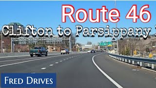 4K NJRoute 46West Clifton to Parsippany [upl. by Iron]