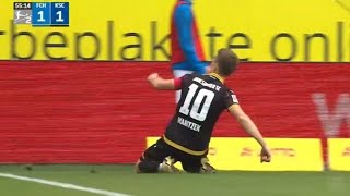 Hansa Rostock vs Karlsruher SC 12 Marvin Wanitzek amp Budu Zivzivadze score in win Match recap [upl. by Nnyla]