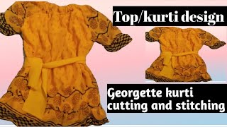 Topkurti design for baby girlreadymade style kurtifrock design with frill [upl. by Lopez]