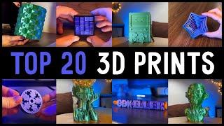 Top 20 BEST THINGS to 3D Print in 2024 with Satisfying Timelapse [upl. by Jemma511]