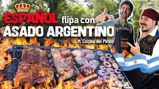 Sorprendemos a un Extranjero con un Asadazo Tradicional Argentino  Locos ft LaCocinaDelPirata [upl. by Nillek287]