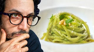 Ive been making Pesto wrong my entire life la ricetta genovese 🤌 [upl. by Drofnas]