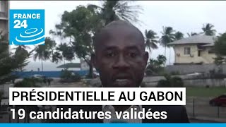 Présidentielle du 26 août au Gabon  19 candidatures validées • FRANCE 24 [upl. by Adnarahs]