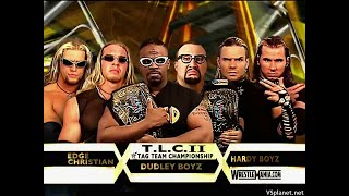 Hardy Boyz vs Dudley Boyz vs Edge amp Christian  TLC Match  WrestleMania 17  Highlights [upl. by Rhianna]