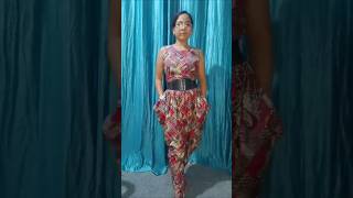 Jumpsuit design full tutorial  three in one dress  jumpsuit sewingpatterns [upl. by Steep]