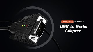 DriverGenius USB232AB  USB TO SERIAL Adapter DB9 RS232 CABLE  3 X LED [upl. by Etoile]