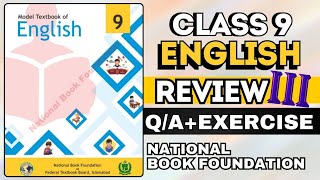 Class9 English review 3  Question Answer  complete Exercise National Book Foundation NBF english [upl. by Cardon798]