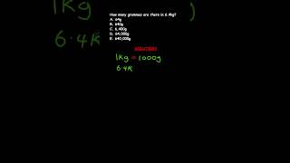 METRIC SYSTEM  CONVERTING KILOGRAMS TO GRAMS 64 KG TO GRAMS EXPLAINED IN SIMPLE STEPS [upl. by Ajat]