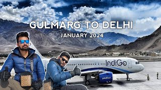 Gulmarg to Delhi  Flight Delay😬  Srinagar Airport  gulmarg vlog gulmarg [upl. by Kreis]