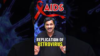 AIDS  Replication of Retrovirus aids neetbiology biology foryou shortsfeed [upl. by Ashti]