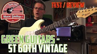 ST 60th Vintage Master series by Green Guitars Guitar review [upl. by Einiar581]