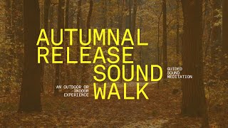 AUTUMNAL RELEASE A guided sound meditation amp forest bathing experience with singing bowls and more [upl. by Lladnik]