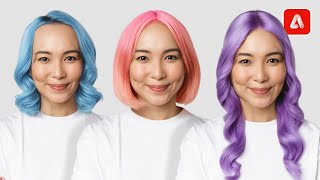 Change Hairstyles using Adobe Firefly [upl. by Anyehs]