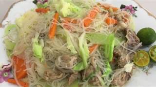 Pansit Bihon Guisado  Stir Fry Bihon Noodles Recipe [upl. by Eilzel223]