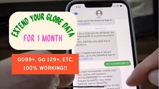 HOW TO EXTEND YOUR UNUSED GLOBE DATA FOR 1 MONTH 100 LEGIT STILL WORKING AS OF DECEMBER 2023 [upl. by Enitsenrae]