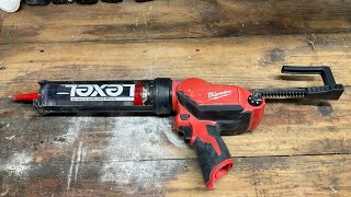 Milwaukee M12 calking gun review Worth it My thoughts [upl. by Lander589]