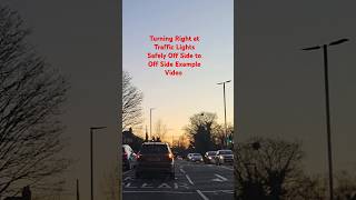 Turn Right at Traffic Lights Off Side to Off Side Safely Example Video shorts shortvideo ytshorts [upl. by Phelgon]