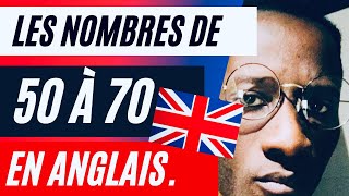 LES NOMBRES DE 50 À 70 EN ANGLAIS DÉBUTANTE learning learnenglish anglaisdébutant numbers [upl. by Cooperman]